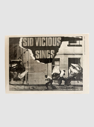 Sid Vicious Sings Poster